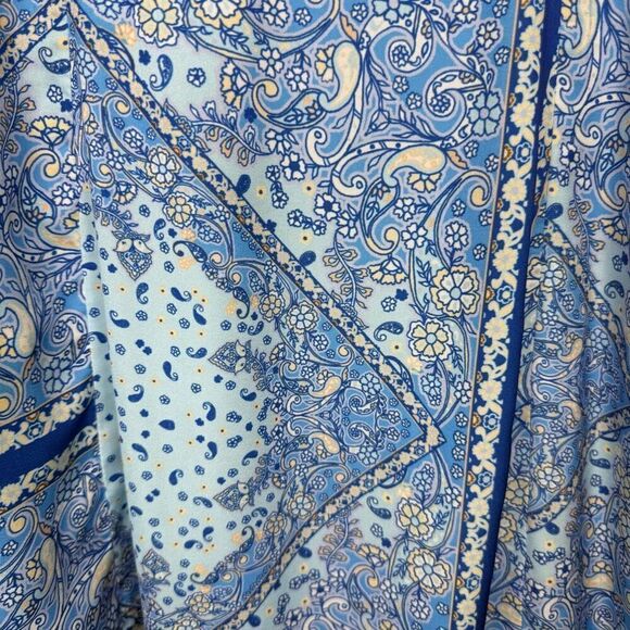 Vici Blue Paisley Sweetheart Midi Dress Size S Coastal Cowgirl - Picture 7 of 13